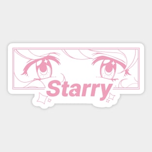 Starry Eyes Aesthetic Sticker